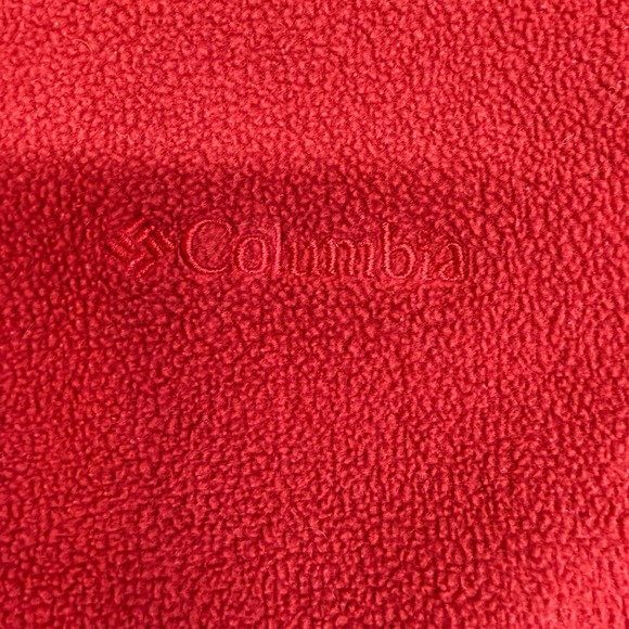 Red Columbia Benton Springs Fleece Jacket Women's Small Full Zip Outdoor Coat - Picture 2 of 12